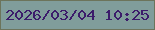 文字の大きさ：4、枠の色：6c745b、背景の色：809d9b、文字の色：3c1c6b 無料ブログパーツのブログ時計