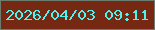 文字の大きさ：4、枠の色：6c7d6f、背景の色：762812、文字の色：4cf3ef 無料ブログパーツのブログ時計