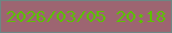 文字の大きさ：3、枠の色：6c8684、背景の色：9d6571、文字の色：5dbf03 無料ブログパーツのブログ時計