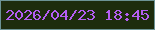 文字の大きさ：5、枠の色：6c9395、背景の色：1d2c0d、文字の色：b45ef3 無料ブログパーツのブログ時計