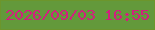 文字の大きさ：1、枠の色：6c962c、背景の色：63993b、文字の色：d2207e 無料ブログパーツのブログ時計