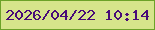 文字の大きさ：4、枠の色：6ca228、背景の色：d6e58b、文字の色：480c78 無料ブログパーツのブログ時計