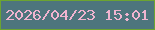 文字の大きさ：3、枠の色：6ca431、背景の色：4d757d、文字の色：f0b4d0 無料ブログパーツのブログ時計