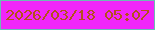 文字の大きさ：4、枠の色：6cbbb3、背景の色：f126f9、文字の色：b45119 無料ブログパーツのブログ時計