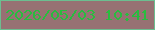 文字の大きさ：5、枠の色：6cbe90、背景の色：977173、文字の色：29bc3f 無料ブログパーツのブログ時計