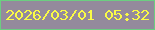 文字の大きさ：3、枠の色：6cce81、背景の色：948a9c、文字の色：fafb46 無料ブログパーツのブログ時計