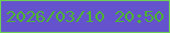 文字の大きさ：2、枠の色：6ccf53、背景の色：6552cd、文字の色：4cb233 無料ブログパーツのブログ時計