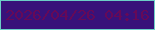 文字の大きさ：2、枠の色：6ccfc7、背景の色：38127a、文字の色：660958 無料ブログパーツのブログ時計