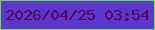文字の大きさ：3、枠の色：6ce040、背景の色：5c37ce、文字の色：5b0353 無料ブログパーツのブログ時計