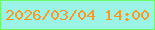 文字の大きさ：3、枠の色：6cf969、背景の色：9af3e4、文字の色：ff9724 無料ブログパーツのブログ時計