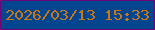 文字の大きさ：3、枠の色：6d0474、背景の色：044590、文字の色：c87618 無料ブログパーツのブログ時計