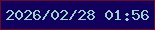 文字の大きさ：1、枠の色：6d092d、背景の色：11015d、文字の色：9fd1cf 無料ブログパーツのブログ時計