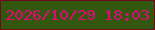 文字の大きさ：1、枠の色：6d0b1d、背景の色：33570f、文字の色：e30777 無料ブログパーツのブログ時計