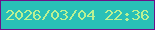 文字の大きさ：5、枠の色：6d1189、背景の色：29c0b7、文字の色：bbf193 無料ブログパーツのブログ時計