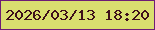 文字の大きさ：2、枠の色：6d1d76、背景の色：d9df6f、文字の色：3e0f1b 無料ブログパーツのブログ時計