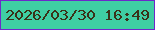 文字の大きさ：4、枠の色：6d27ca、背景の色：3fcea3、文字の色：3a3218 無料ブログパーツのブログ時計