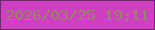 文字の大きさ：1、枠の色：6d2a68、背景の色：ce40c1、文字の色：938960 無料ブログパーツのブログ時計