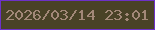文字の大きさ：4、枠の色：6d31c8、背景の色：494227、文字の色：a28878 無料ブログパーツのブログ時計
