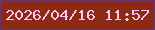 文字の大きさ：3、枠の色：6d356d、背景の色：8c2a15、文字の色：ffc7ed 無料ブログパーツのブログ時計