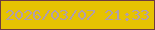 文字の大きさ：5、枠の色：6d3a40、背景の色：e6c202、文字の色：b19eab 無料ブログパーツのブログ時計