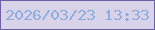 文字の大きさ：4、枠の色：6d5fa4、背景の色：d9d3e9、文字の色：8cacdd 無料ブログパーツのブログ時計