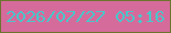 文字の大きさ：3、枠の色：6d742f、背景の色：d56b9b、文字の色：49c6c9 無料ブログパーツのブログ時計