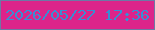文字の大きさ：1、枠の色：6d78a5、背景の色：dc248a、文字の色：388ed4 無料ブログパーツのブログ時計