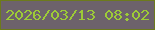 文字の大きさ：1、枠の色：6d7a1c、背景の色：6d626b、文字の色：9dcb37 無料ブログパーツのブログ時計