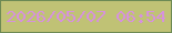 文字の大きさ：3、枠の色：6d8a54、背景の色：c0c275、文字の色：d692dc 無料ブログパーツのブログ時計