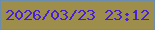 文字の大きさ：4、枠の色：6d8dad、背景の色：9e8e4b、文字の色：4620d8 無料ブログパーツのブログ時計