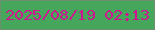 文字の大きさ：5、枠の色：6d8f6d、背景の色：46a65b、文字の色：d11590 無料ブログパーツのブログ時計