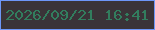 文字の大きさ：4、枠の色：6d96f8、背景の色：3a3338、文字の色：327d5e 無料ブログパーツのブログ時計
