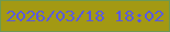文字の大きさ：5、枠の色：6d9954、背景の色：a39913、文字の色：595adf 無料ブログパーツのブログ時計