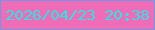 文字の大きさ：4、枠の色：6d99e9、背景の色：f16cb6、文字の色：27e6e4 無料ブログパーツのブログ時計
