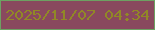 文字の大きさ：2、枠の色：6da162、背景の色：89495e、文字の色：918826 無料ブログパーツのブログ時計