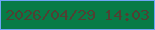 文字の大きさ：4、枠の色：6da5f6、背景の色：077b47、文字の色：504033 無料ブログパーツのブログ時計