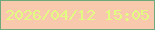 文字の大きさ：5、枠の色：6da97c、背景の色：f9c9ad、文字の色：e2fb81 無料ブログパーツのブログ時計