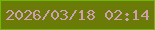 文字の大きさ：3、枠の色：6db903、背景の色：6b7b08、文字の色：cf9fb1 無料ブログパーツのブログ時計