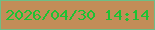 文字の大きさ：2、枠の色：6dbe86、背景の色：c28d58、文字の色：1cc333 無料ブログパーツのブログ時計
