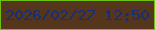文字の大きさ：2、枠の色：6dc012、背景の色：55361c、文字の色：152e7a 無料ブログパーツのブログ時計