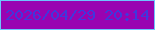 文字の大きさ：5、枠の色：6dc4fd、背景の色：9903b1、文字の色：4137dc 無料ブログパーツのブログ時計
