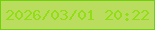 文字の大きさ：2、枠の色：6dd306、背景の色：badc5f、文字の色：92de14 無料ブログパーツのブログ時計