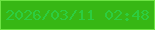 文字の大きさ：4、枠の色：6de444、背景の色：37b714、文字の色：2dcd40 無料ブログパーツのブログ時計