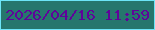 文字の大きさ：5、枠の色：6de4f7、背景の色：26766d、文字の色：5f049a 無料ブログパーツのブログ時計