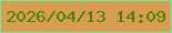 文字の大きさ：4、枠の色：6deb9d、背景の色：d89d53、文字の色：4d8104 無料ブログパーツのブログ時計