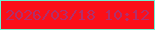 文字の大きさ：2、枠の色：6df3d3、背景の色：fb0f19、文字の色：b02f6c 無料ブログパーツのブログ時計
