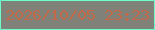 文字の大きさ：2、枠の色：6dfdcd、背景の色：808279、文字の色：c16947 無料ブログパーツのブログ時計