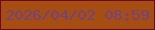 文字の大きさ：5、枠の色：6e0816、背景の色：a64e12、文字の色：744281 無料ブログパーツのブログ時計