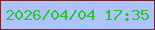 文字の大きさ：1、枠の色：6e2930、背景の色：acc3fc、文字の色：2ec12e 無料ブログパーツのブログ時計
