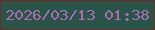 文字の大きさ：4、枠の色：6e2b23、背景の色：295548、文字の色：ab6cae 無料ブログパーツのブログ時計